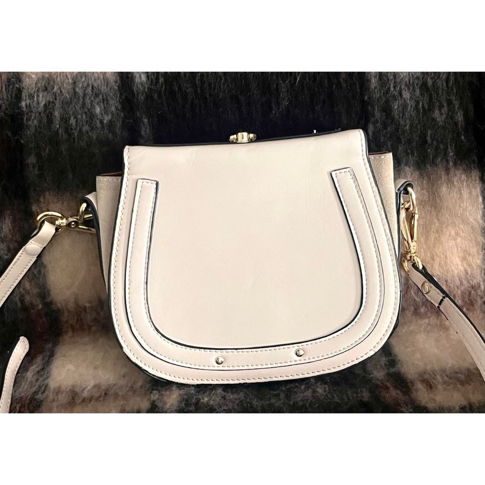 Ainifeel Elegant Cream Saddle Bag